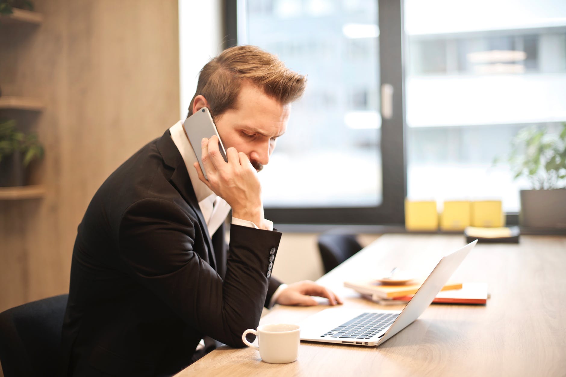 Businessman on the phone