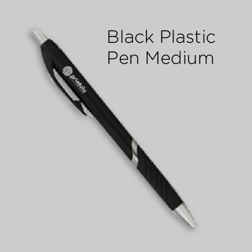 Black plastic pen medium