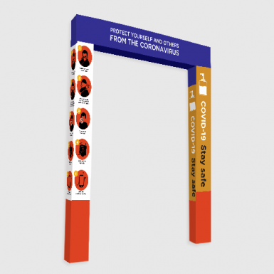 Branded entrance portals