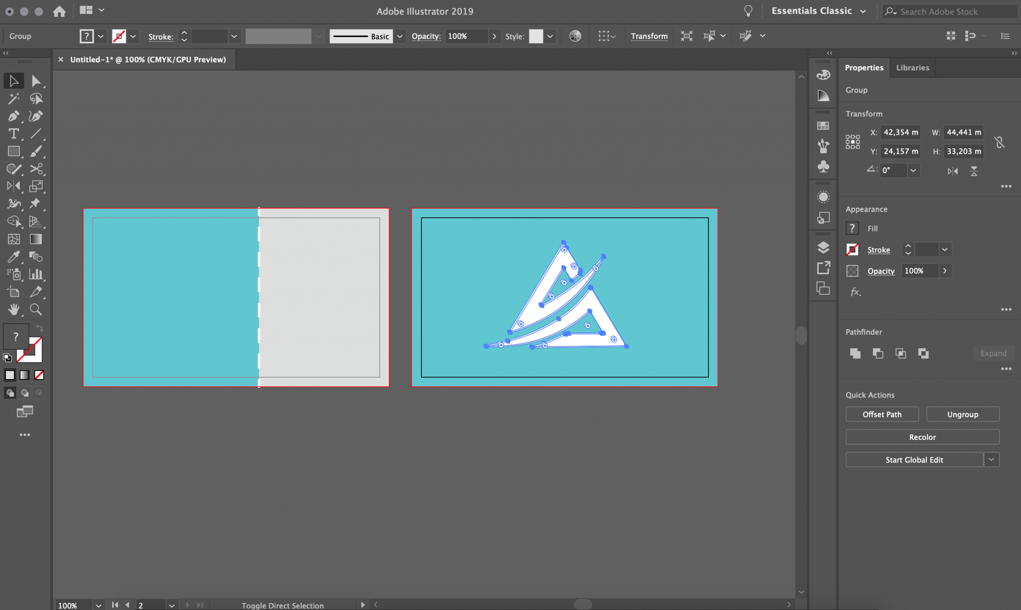Double Sided Business Card Template Illustrator