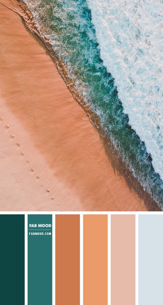 Beach colour palette