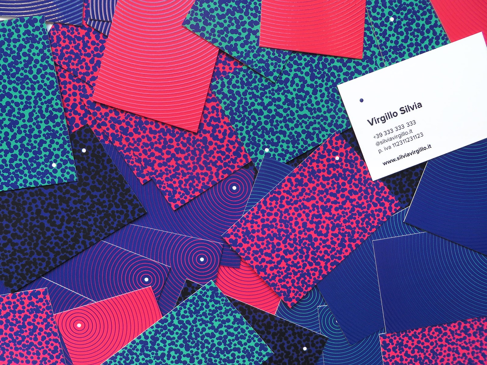 Virgillo Silvia by Punctuale business cards