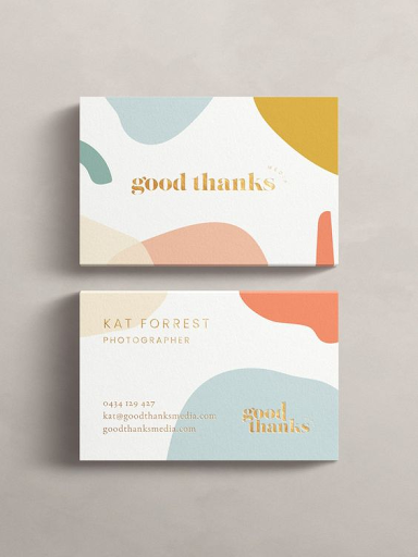 Good Thanks business card design by Mint Lane